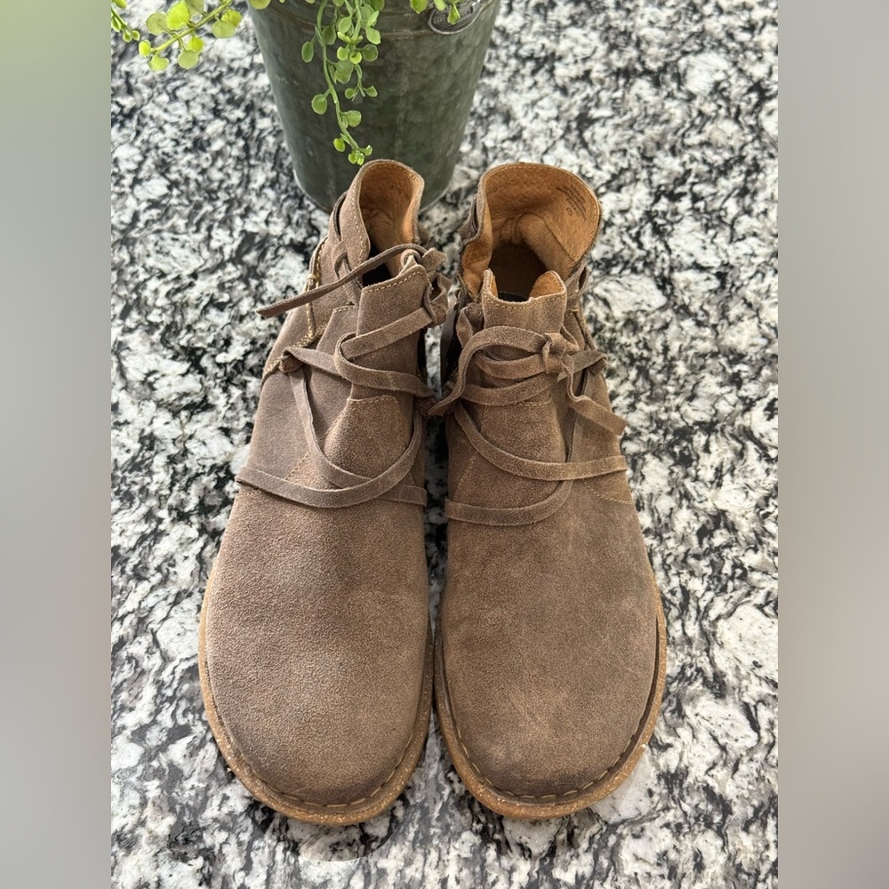 Born Women's Taupe Ankle Booties - Picture 2 of 13